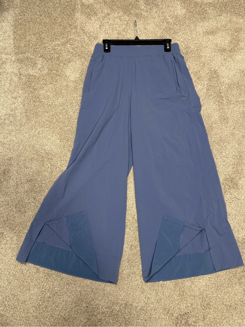 Lululemon Wide Leg Crop Pants in Dusty Blue